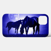 Horses & Blue Night