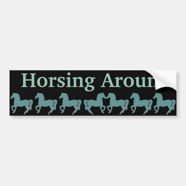 Horses Bumper Sticker (Front)