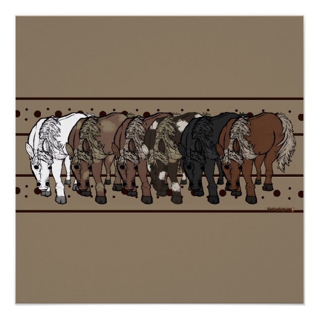 Horses by figdewdrop Poster (Front)