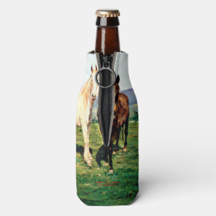 Horses/Cabalos/Horses Bottle Cooler