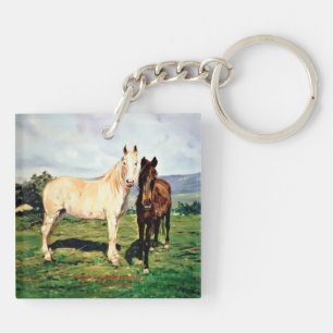 Horses/Cabalos/Horses Key Ring