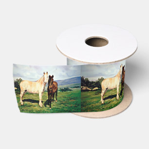 Horses/Cabalos/Horses Satin Ribbon
