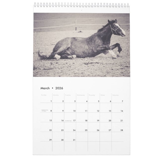 Horses Calendar... Calendar (Mar 2026)