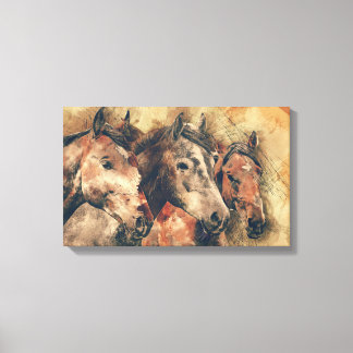 Horses Canvas Print