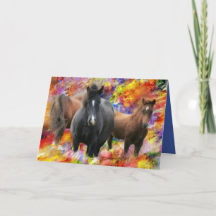 Horses Card