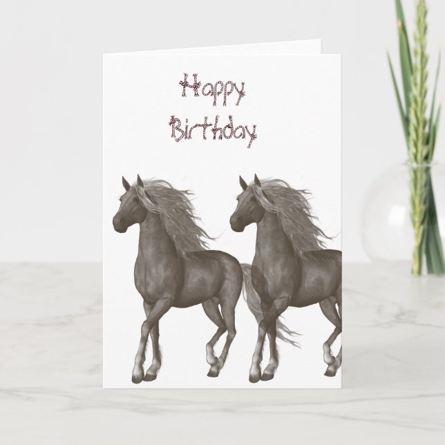 Horses Card (Front)