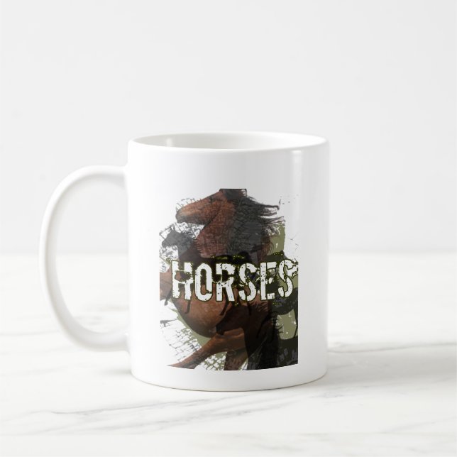horses coffee mug (Left)
