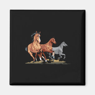 Horses Collage Magnet
