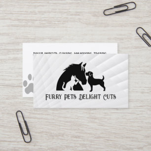Horses Dog Cats Animal Groomer Business Card