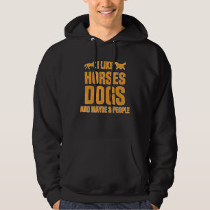 Horses Dogs Hoodie