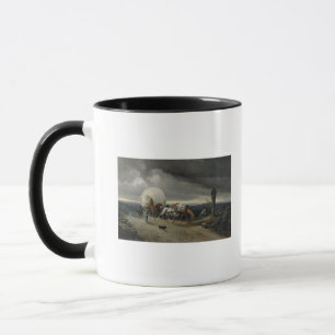 Horses Drawing Carts up a Hill, 1856 Mug