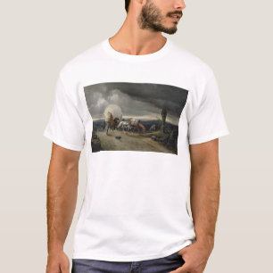 Horses Drawing Carts up a Hill, 1856 T-Shirt