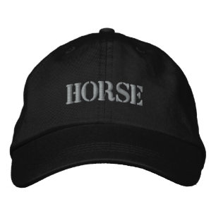 HORSES EMBROIDERED HAT