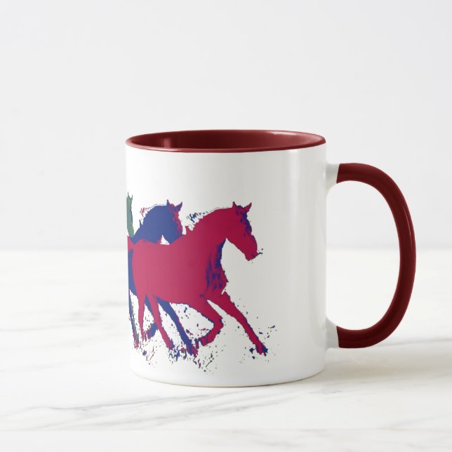 horses ~ farm animals mug (Right)
