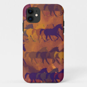 horses farm pattern iPhone 11 case