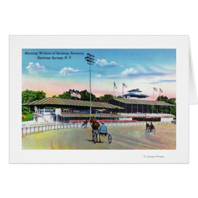 Horses Getting a Morning Workout on the Track (Front Horizontal)