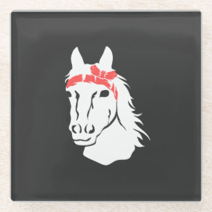 Horses Glass Coaster