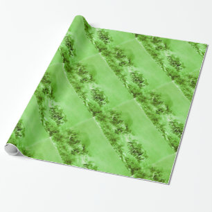 HORSES GRAZING ,Antique Light Green Wrapping Paper