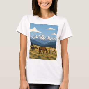 Horses Grazing T-Shirt