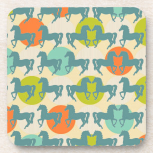 Horses Hard Plastic Coaster