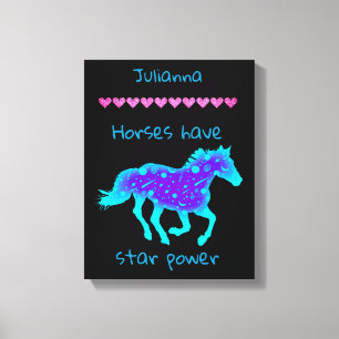 Horses Have Star Power Canvas Print
