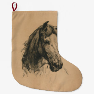 Horse's Head (by Heywood Hardy) Large Christmas Stocking