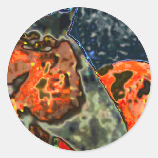 horses head classic round sticker