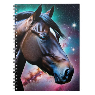 Horse's Head with a Galaxy Background Notebook