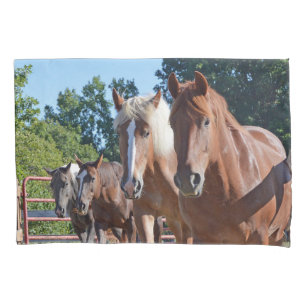 Horses Headed Back To The Barn Pillowcase