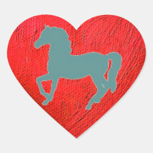 Horses Heart Sticker