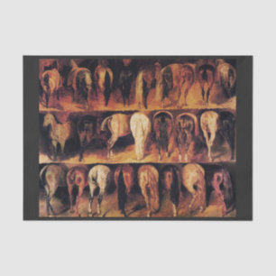 Horses' Hindquarters Tissue Paper