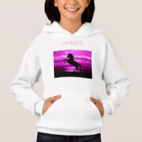 HORSES hoodie, comfort blend hanes sweatshirt.