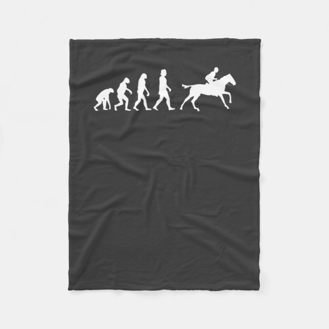 Horses Horse Riding Gift Fleece Blanket (Front)