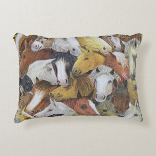 Horses Horses Decorative Cushion