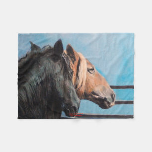 Horses/Horses/Horses Fleece Blanket