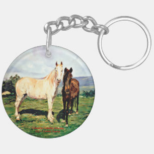 Horses/Horses/Horses Key Ring