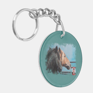 Horses/Horses/Horses Key Ring