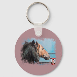 Horses/Horses/Horses Key Ring