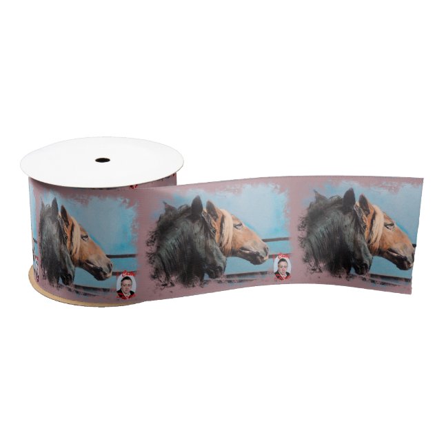 Horses/Horses/Horses Satin Ribbon (Spool)