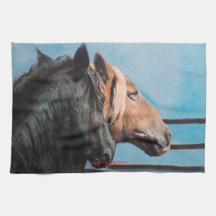 Horses/Horses/Horses Tea Towel