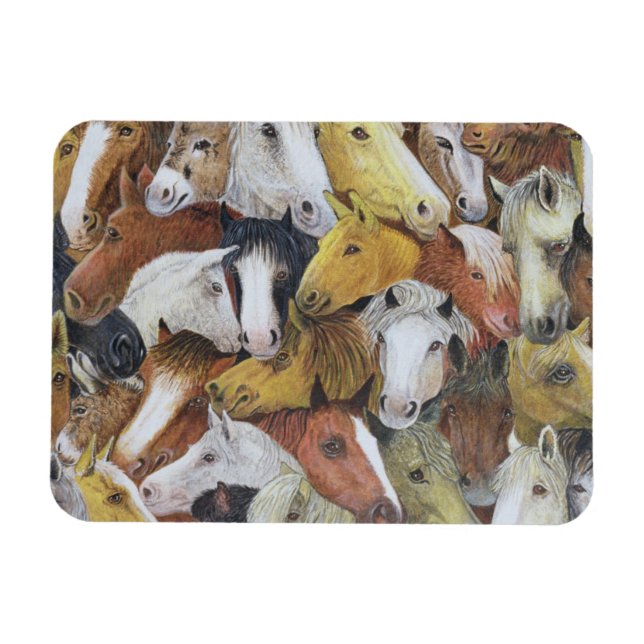 Horses Horses Magnet (Horizontal)