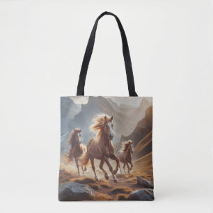 Horses Image Tote Bag
