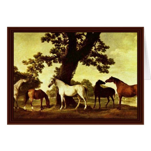 Image of Horses In A Landscape By Stubbs George