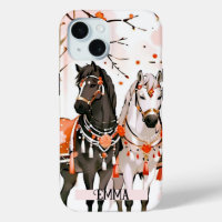 Horses in a Red Forest Custom Name