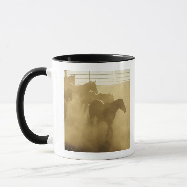Horses in corral mug (Left)