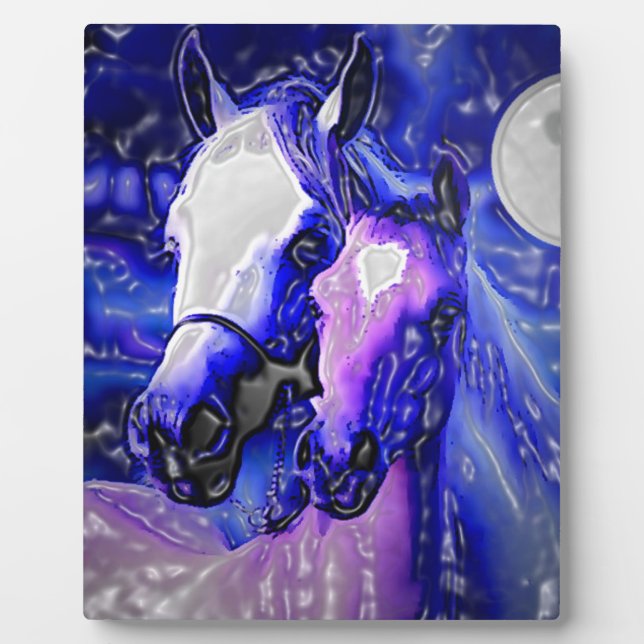 Horses in Love Plaque (Front)
