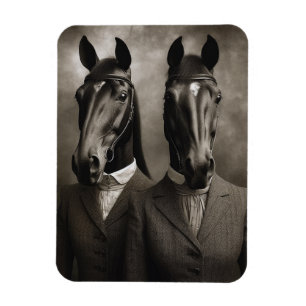 Horses in Suits Magnet