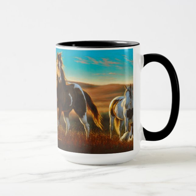 Horses in Sunlight Mug (Right)