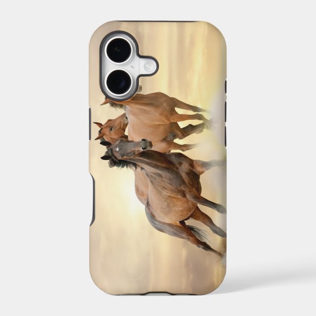 Horses In Sunset (Back)