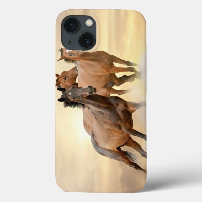 Horses In Sunset Case-Mate iPhone Case (Back)